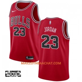 Maillot NBA Chicago Bulls Michael Jordan 23 Nike 2017-18 Rouge Swingman - Enfant